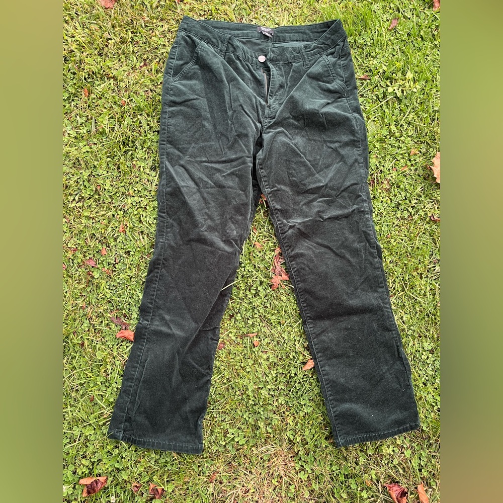 Jones New York Women's Dark Green Boot Cut Corduroy Jeans